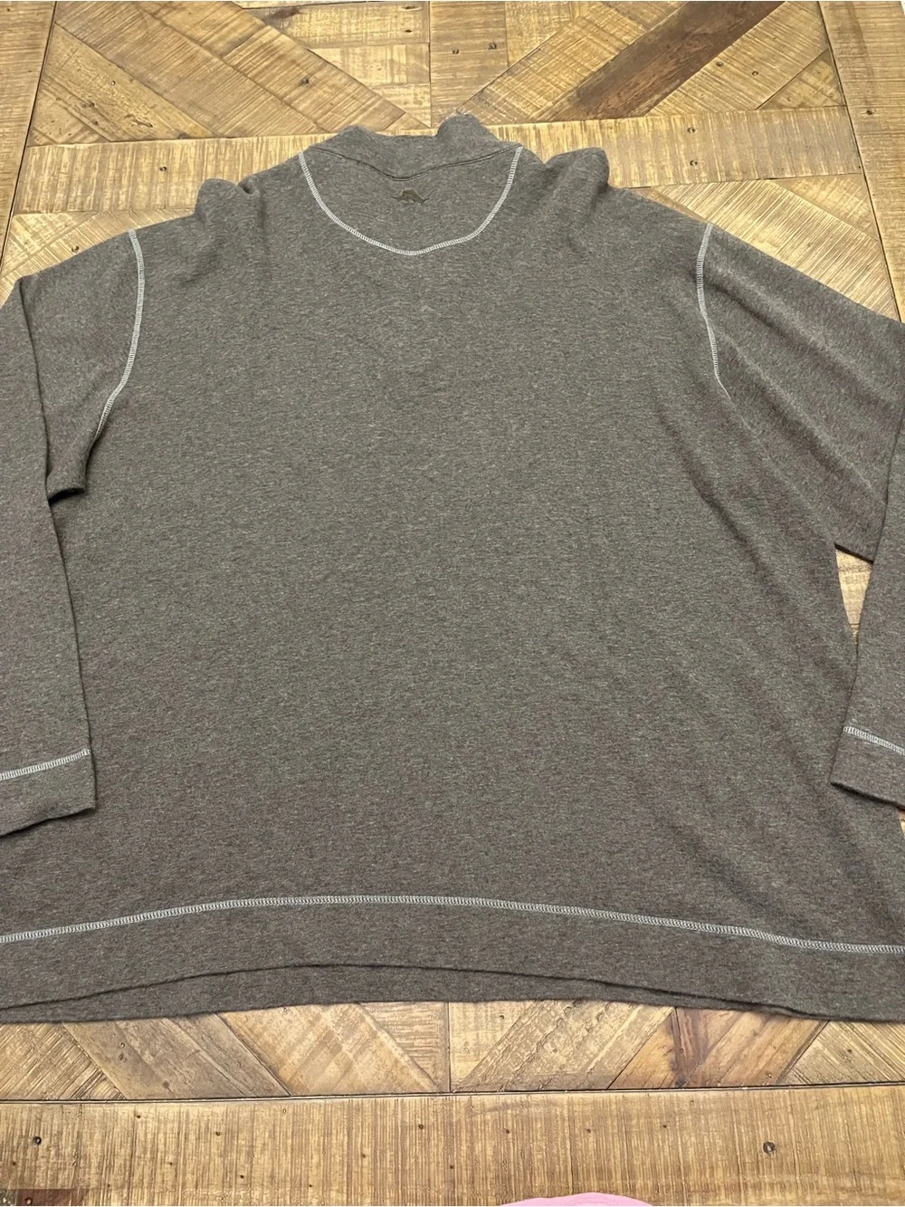 Tommy Bahama Men’s XXL Tobago Bay 1/4 Zip Pullover Sweatshirt Charcoal Gray